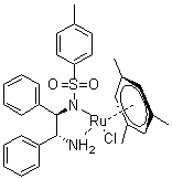 结构式 CAS# 174813-82-2, [[(1R,2R)-(-)-2-氨基-1,2-二苯基乙基](4-甲苯磺酰基)亚氨基](均三甲基苯)氯化钌