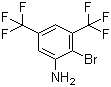 3,5-Bis(trifluoromethyl)-2-bromoaniline molecular structure (CAS 174824-16-9)