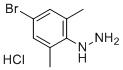 (4-Bromo-2,6-dimethylphenyl)hydrazine hydrochloride molecular structure (CAS 174826-34-7)