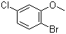结构式 CAS# 174913-09-8, 2-溴-5-氯苯甲醚
