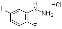 2,5-二氟苯肼盐酸盐分子结构 (CAS 175135-73-6)