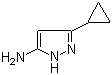 3-环丙基-1H-吡唑-5-胺分子结构 (CAS 175137-46-9)