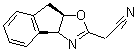(3aS-顺式)-3a,8a-二氢-8H-茚并[1,2-d]恶唑-2-乙腈分子结构 (CAS 175166-50-4)