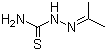 丙酮缩氨基硫脲分子结构 (CAS 1752-30-3)