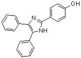 2-(4-Hydroxyphenyl)-4,5-diphenyl-1H-imidazole molecular structure (CAS 1752-94-9)