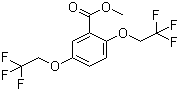 2,5-二(2,2,2-三氟乙氧基)苯甲酸甲酯分子结构 (CAS 175204-89-4)