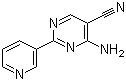 4-氨基-2-(3-吡啶基)嘧啶-5-甲腈分子结构 (CAS 175205-75-1)