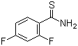 structure of CAS# 175276-92-3, 2,4-Difluorobenzene-1-carbothioamide