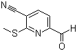 结构式 CAS# 175277-27-7, 3-氰基-2-(甲硫基)吡啶-6-甲醛