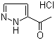 结构式 CAS# 175277-40-4, 1-(1H-吡唑-5-基)-1-乙酮盐酸盐