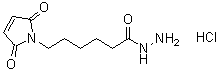 2,5-Dihydro-2,5-dioxo-1H-pyrrole-1-hexanoic acid hydrazide monohydrochloride molecular structure (CAS 175290-73-0)