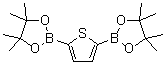 structure of CAS# 175361-81-6, Thiophene-2,5-diboronic acid bis(pinacol) ester;2,2'-(2,5-Thiophenediyl)bis[4,4,5,5-tetramethyl-1,3,2-dioxaborolane]
