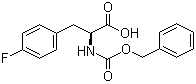 structure of CAS# 17543-58-7, N-Carbobenzoxy-4-fluoro-L-phenylalanine