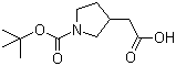 1-Boc-Pyrrolidine-3-acetic acid molecular structure (CAS 175526-97-3)