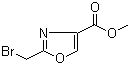 Methyl 2-(bromomethyl)oxazole-4-carboxylate molecular structure (CAS 175551-77-6)