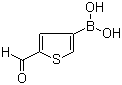 2-Formylthiophene-4-boronic acid molecular structure (CAS 175592-59-3)