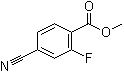 Methyl 4-cyano-2-fluorobenzoate molecular structure (CAS 175596-01-7)