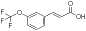 (E)-3-(3-三氟甲氧基苯基)-2-丙烯酸分子结构 (CAS 175675-63-5)