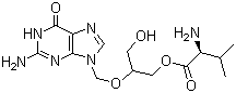 structure of CAS# 175865-60-8, Valganciclovir;5-Amino-3-[1-(hydroxymethyl)-2-(L-valyloxy)ethoxymethyl]-6,7- dihydro-3H-imidazo[4,5-d]pyrimidin-7-one