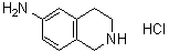 结构式 CAS# 175871-42-8, 6-氨基-1,2,3,4-四氢异喹啉盐酸盐