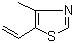 structure of CAS# 1759-28-0, 4-Methyl-5-vinylthiazole;Vinyl sulfurol; 4-Methyl-5-vinyl thiazole