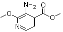 3-氨基-2-甲氧基-4-吡啶羧酸甲酯分子结构 (CAS 175965-76-1)