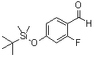 4-[[(叔丁基)二甲基硅烷基]氧基]-2-氟-苯甲醛分子结构 (CAS 175968-16-8)