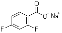 2,4-Difluorobenzoic acid sodium salt molecular structure (CAS 1765-08-8)