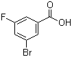 3-溴-5-氟苯甲酸分子结构 (CAS 176548-70-2)