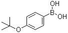 结构式 CAS# 176672-49-4, 4-(叔丁氧基)苯硼酸