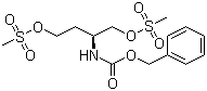 (S)-2-Benzyloxycarbonylamino-1,4-bis(methanesulfonyloxy)butane molecular structure (CAS 176970-05-1)