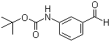 3-(叔丁氧羰基氨基)苯甲醛分子结构 (CAS 176980-36-2)