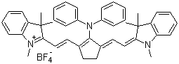 2-((E)-2-(2-(Diphenylamino)-3-[(E)-2-(1,3,3-trimethyl-1,3-dihydro-2H-indol-2-ylidene)ethylidene]-1-cyclopenten-1-yl)ethenyl)-1,3,3-trimethyl-3H-indolium tetrafluoroborate molecular structure (CAS 177167-98-5)
