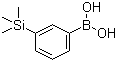 结构式 CAS# 177171-16-3, 3-(三甲基硅基)苯硼酸