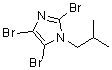 2,4,5-Tribromo-1-(2-methylpropyl)-1H-imidazole molecular structure (CAS 177212-66-7)