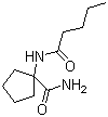 1-(戊酰氨基)环戊烷甲酰胺分子结构 (CAS 177219-40-8)