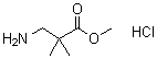 结构式 CAS# 177269-37-3, 3-氨基-2,2-二甲基丙酸甲酯盐酸盐