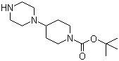 结构式 CAS# 177276-41-4, 4-哌嗪-1-基哌啶-1-羧酸叔丁酯