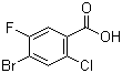 4-溴-2-氯-5-氟苯甲酸分子结构 (CAS 177480-81-8)