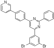 4-(3,5-Dibromophenyl)-2-phenyl-6-[4-(3-pyridinyl)phenyl]pyrimidine molecular structure (CAS 1776083-02-3)
