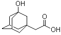 3-Hydroxyadamantane-1-acetic acid molecular structure (CAS 17768-36-4)