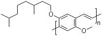 Poly[[2-[(3,7-dimethyloctyl)oxy]-5-methoxy-1,4-phenylene]-1,2-ethenediyl] molecular structure (CAS 177716-59-5)