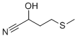 2-Hydroxy-4-(methylthio)butyronitrile molecular structure (CAS 17773-41-0)