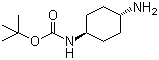 N-Boc-反式-1,4-环己二胺分子结构 (CAS 177906-48-8)