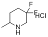 5,5-二氟-2-甲基哌啶盐酸盐分子结构 (CAS 1780950-86-8)