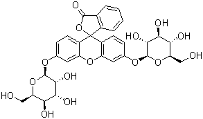 structure of CAS# 17817-20-8, Fluorescein di(beta-D-galactopyranoside)