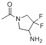 1-(4-Amino-3,3-difluoropyrrolidin-1-yl)ethanone molecular structure (CAS 1781989-71-6)