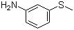结构式 CAS# 1783-81-9, 3-氨基茴香硫醚; 3-氨基苯甲硫醚; 3-(甲硫基)苯胺
