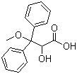 2-Hydroxy-3-methoxy-3,3-diphenylpropanoic acid molecular structure (CAS 178306-51-9)