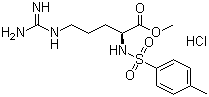 结构式 CAS# 1784-03-8, N-对甲苯磺酰基-L-精氨酸甲酯盐酸盐